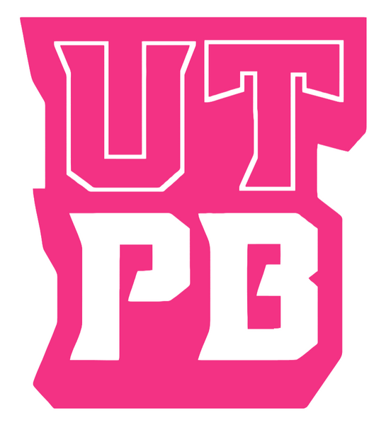 UTPB Falcons HOT PINK Team Logo Premium DieCut Vinyl Decal PICK SIZE