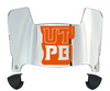 UTPB Falcons Mini Football Helmet Visor Shield w/ Clips - PICK VISOR & LOGO COLOR