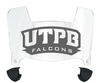UTPB Falcons Mini Football Helmet Visor Shield w/ Clips - PICK VISOR & LOGO COLOR