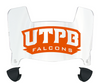 UTPB Falcons Mini Football Helmet Visor Shield w/ Clips - PICK VISOR & LOGO COLOR
