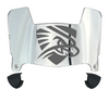 UTPB Falcons Mini Football Helmet Visor Shield w/ Clips - PICK VISOR & LOGO COLOR