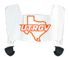 UTRGV Vaqueros Mini Football Helmet Visor Shield w/ Clips - PICK VISOR & LOGO COLOR