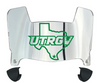 UTRGV Vaqueros Mini Football Helmet Visor Shield w/ Clips - PICK VISOR & LOGO COLOR