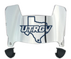 UTRGV Vaqueros Mini Football Helmet Visor Shield w/ Clips - PICK VISOR & LOGO COLOR