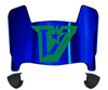 UTRGV Vaqueros Mini Football Helmet Visor Shield w/ Clips - PICK VISOR & LOGO COLOR
