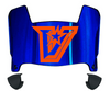 UTRGV Vaqueros Mini Football Helmet Visor Shield w/ Clips - PICK VISOR & LOGO COLOR