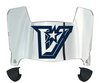 UTRGV Vaqueros Mini Football Helmet Visor Shield w/ Clips - PICK VISOR & LOGO COLOR