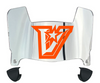 UTRGV Vaqueros Mini Football Helmet Visor Shield w/ Clips - PICK VISOR & LOGO COLOR