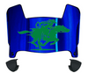 UTRGV Vaqueros Mini Football Helmet Visor Shield w/ Clips - PICK VISOR & LOGO COLOR