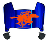 UTRGV Vaqueros Mini Football Helmet Visor Shield w/ Clips - PICK VISOR & LOGO COLOR