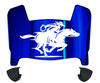 UTRGV Vaqueros Mini Football Helmet Visor Shield w/ Clips - PICK VISOR & LOGO COLOR