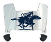 UTRGV Vaqueros Mini Football Helmet Visor Shield w/ Clips - PICK VISOR & LOGO COLOR