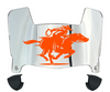 UTRGV Vaqueros Mini Football Helmet Visor Shield w/ Clips - PICK VISOR & LOGO COLOR