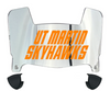 UT Martin Skyhawks Mini Football Helmet Visor Shield w/ Clips - PICK VISOR & LOGO COLOR
