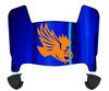 UT Martin Skyhawks Mini Football Helmet Visor Shield w/ Clips - PICK VISOR & LOGO COLOR