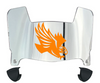 UT Martin Skyhawks Mini Football Helmet Visor Shield w/ Clips - PICK VISOR & LOGO COLOR
