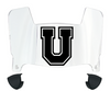 Union Dutchmen Mini Football Helmet Visor Shield w/ Clips - PICK VISOR & LOGO COLOR