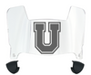 Union Dutchmen Mini Football Helmet Visor Shield w/ Clips - PICK VISOR & LOGO COLOR
