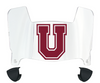 Union Dutchmen Mini Football Helmet Visor Shield w/ Clips - PICK VISOR & LOGO COLOR