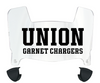 Union Dutchmen Mini Football Helmet Visor Shield w/ Clips - PICK VISOR & LOGO COLOR