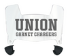 Union Dutchmen Mini Football Helmet Visor Shield w/ Clips - PICK VISOR & LOGO COLOR