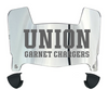 Union Dutchmen Mini Football Helmet Visor Shield w/ Clips - PICK VISOR & LOGO COLOR