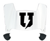 Union Dutchmen Mini Football Helmet Visor Shield w/ Clips - PICK VISOR & LOGO COLOR