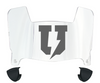 Union Dutchmen Mini Football Helmet Visor Shield w/ Clips - PICK VISOR & LOGO COLOR