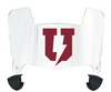 Union Dutchmen Mini Football Helmet Visor Shield w/ Clips - PICK VISOR & LOGO COLOR