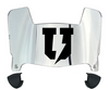 Union Dutchmen Mini Football Helmet Visor Shield w/ Clips - PICK VISOR & LOGO COLOR
