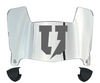 Union Dutchmen Mini Football Helmet Visor Shield w/ Clips - PICK VISOR & LOGO COLOR