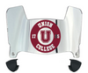 Union Dutchmen Mini Football Helmet Visor Shield w/ Clips - PICK VISOR & LOGO COLOR
