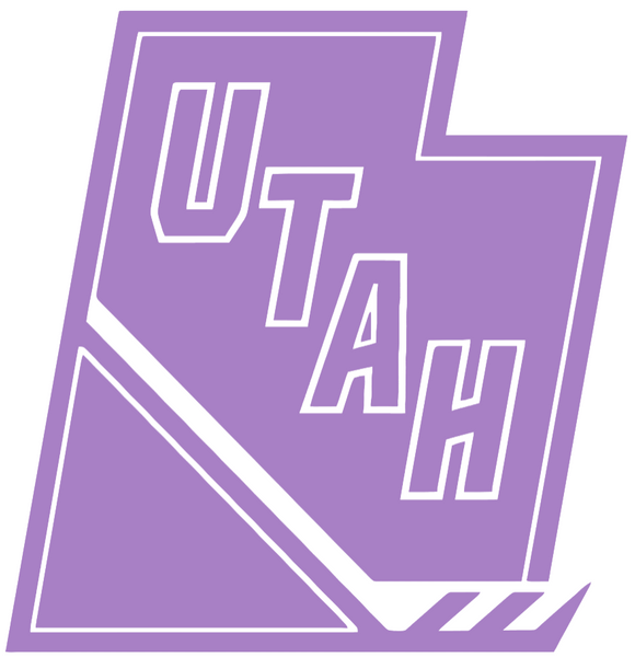 Utah Mammoth PURPLE CANCER AWARENESS Alternate State Logo Premium DieCut Vinyl Decal PICK SIZE