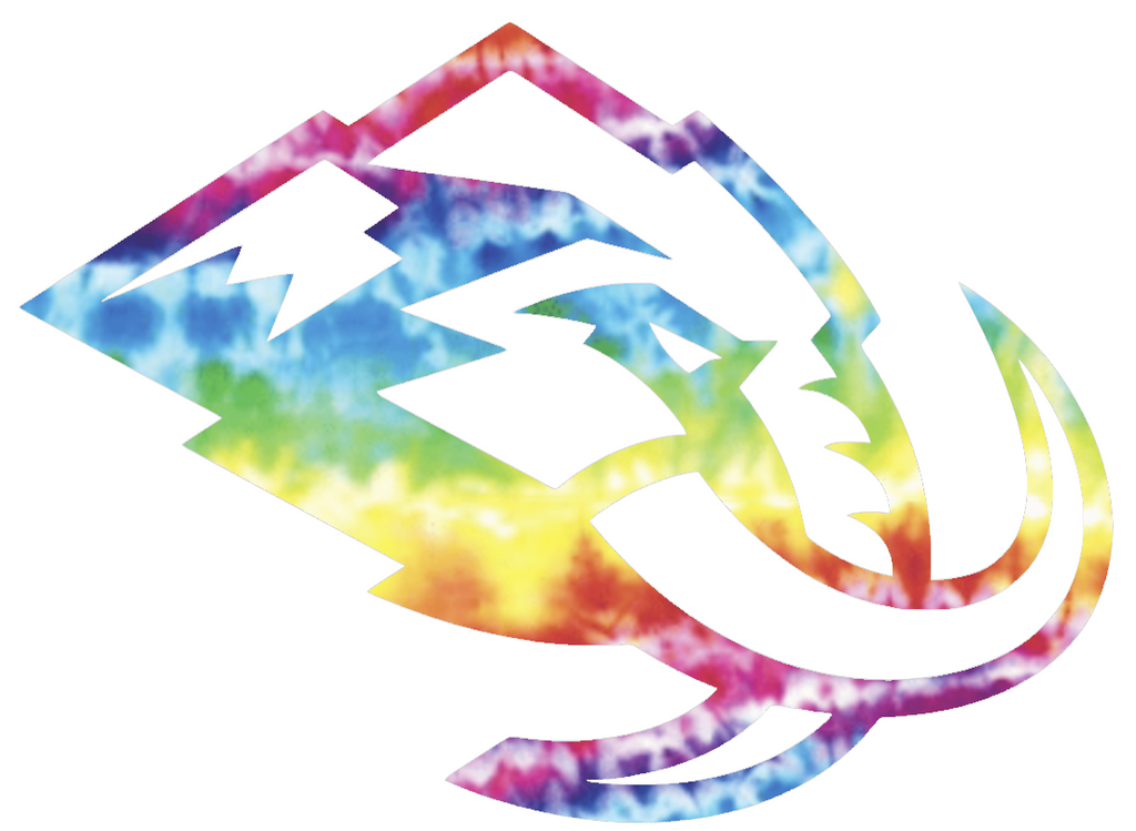 Utah Mammoth Team Logo Crucial Catch Cancer Tie Dye Vinyl Decal PICK SIZE