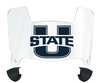 Utah State Aggies Mini Football Helmet Visor Shield w/ Clips - PICK VISOR & LOGO COLOR