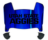 Utah State Aggies Mini Football Helmet Visor Shield w/ Clips - PICK VISOR & LOGO COLOR