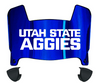 Utah State Aggies Mini Football Helmet Visor Shield w/ Clips - PICK VISOR & LOGO COLOR