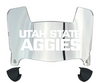 Utah State Aggies Mini Football Helmet Visor Shield w/ Clips - PICK VISOR & LOGO COLOR