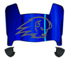 Utah Tech Trailblazers Mini Football Helmet Visor Shield w/ Clips - PICK VISOR & LOGO COLOR