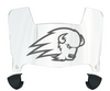 Utah Tech Trailblazers Mini Football Helmet Visor Shield w/ Clips - PICK VISOR & LOGO COLOR