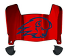 Utah Tech Trailblazers Mini Football Helmet Visor Shield w/ Clips - PICK VISOR & LOGO COLOR