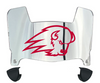 Utah Tech Trailblazers Mini Football Helmet Visor Shield w/ Clips - PICK VISOR & LOGO COLOR
