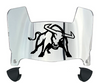 Utah State Aggies Mini Football Helmet Visor Shield w/ Clips - PICK VISOR & LOGO COLOR