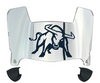 Utah State Aggies Mini Football Helmet Visor Shield w/ Clips - PICK VISOR & LOGO COLOR