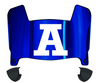 Utah State Aggies Mini Football Helmet Visor Shield w/ Clips - PICK VISOR & LOGO COLOR