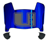 Utah State Aggies Mini Football Helmet Visor Shield w/ Clips - PICK VISOR & LOGO COLOR