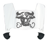 Utah State Aggies Mini Football Helmet Visor Shield w/ Clips - PICK VISOR & LOGO COLOR
