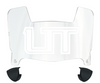 Utah Tech Trailblazers Mini Football Helmet Visor Shield w/ Clips - PICK VISOR & LOGO COLOR