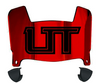 Utah Tech Trailblazers Mini Football Helmet Visor Shield w/ Clips - PICK VISOR & LOGO COLOR