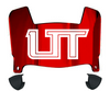 Utah Tech Trailblazers Mini Football Helmet Visor Shield w/ Clips - PICK VISOR & LOGO COLOR